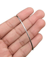 Chrome Plated Kara Smooth Extra Thin Bangle Sikh Bracelet Singh Khalsa Kada S8