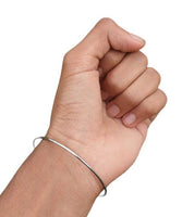 Chrome Plated Kara Smooth Extra Thin Bangle Sikh Bracelet Singh Khalsa Kada S8