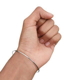 Chrome Plated Extra Thin Sikh Kara Smooth Kada Singh Kaur Khalsa Bangle Gift S8G