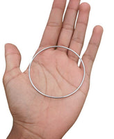 Chrome Plated Kara Smooth Extra Thin Bangle Sikh Bracelet Singh Khalsa Kada S8
