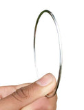 Chrome Plated Extra Thin Sikh Kara Smooth Kada Singh Kaur Khalsa Bangle Gift S8G