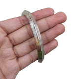 Stainless Steel Kara Seven Lines Bangle Sikh Singh Karha Khalsa Edged Kada CC30R Unisex Smooth Bracelet
