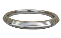 Stainless Steel Kara Seven Lines Design Sikh Bangle Singh Khalsa Edged Kada CC30