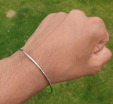 Chrome Plated Kara Smooth Extra Thin Bangle Sikh Bracelet Singh Khalsa Kada S8