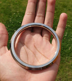 Stainless Steel Kara Seven Lines Bangle Sikh Singh Karha Khalsa Edged Kada CC30R Unisex Smooth Bracelet
