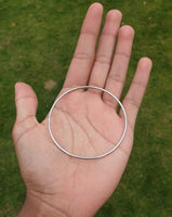 Chrome Plated Kara Smooth Extra Thin Bangle Sikh Bracelet Singh Khalsa Kada S8