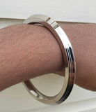 Stainless Steel Kara Seven Lines Bangle Sikh Singh Karha Khalsa Edged Kada CC30R Unisex Smooth Bracelet
