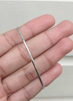 Chrome Plated Kara Smooth Extra Thin Bangle Sikh Bracelet Singh Khalsa Kada S8