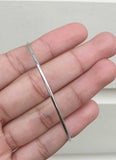 Chrome Plated Extra Thin Sikh Kara Smooth Kada Singh Kaur Khalsa Bangle Gift S8G