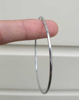 Chrome Plated Kara Smooth Extra Thin Bangle Sikh Bracelet Singh Khalsa Kada S8