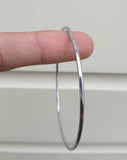 Chrome Plated Extra Thin Sikh Kara Smooth Kada Singh Kaur Khalsa Bangle Gift S8G