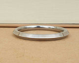 Stainless Steel Kara Seven Lines Bangle Sikh Singh Karha Khalsa Edged Kada CC30R Unisex Smooth Bracelet