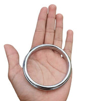 Chrome Plated Kara Sikh Kada Singh Kaur Khalsa Round Edged Thin Bracelet V39 NEW
