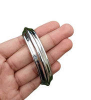 Chrome Plated Kara Sikh Kada Singh Kaur Khalsa Round Edged Thick Bracelet V40