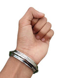 Chrome Plated Kara Sikh Kada Singh Kaur Khalsa Round Edged Thick Bracelet V40