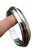 Chrome Plated Kara Sikh Kada Singh Kaur Khalsa Round Edged Thick Bracelet V40