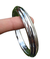Chrome Plated Kara Sikh Kada Singh Kaur Khalsa Round Edged Thin Bracelet V39 NEW