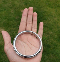 Chrome Plated Kara Sikh Kada Singh Kaur Khalsa Round Edged Thin Bracelet V39 NEW