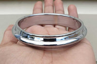 Chrome Plated Kara Sikh Kada Singh Kaur Khalsa Round Edged Thick Bracelet V40