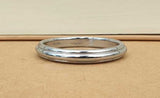 Chrome Plated Kara Sikh Kada Singh Kaur Khalsa Round Edged Thin Bracelet V39 NEW