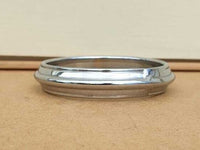 Chrome Plated Kara Sikh Kada Singh Kaur Khalsa Round Edged Thick Bracelet V40