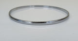 Stunning Chrome Plated Silver Tone very Thin Sikh Khalsa Kara Bracelet Bangle C7