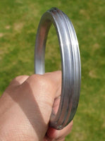 Sarbloh Iron Kara Sikh Bangle Singh Kaur Khalsa Edged Design Thick Kada CC32 NEW