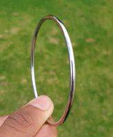 Stainless Steel Kara Silver Smooth Sikh Bracelet Singh Kaur Khalsa Bangle S9 NEW