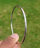 Stainless Steel Kara Silver Smooth Sikh Bracelet Singh Kaur Khalsa Bangle S9 NEW