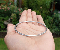 Stainless Steel Kara Silver Smooth Sikh Bracelet Singh Kaur Khalsa Bangle S9 NEW