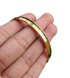 Gold Plated Kara Sikh Kada 24K Gold Look Bangle Singh Kaur Unisex Bracelet J11R One Edge Karha