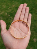 Gold Plated Kara Sikh Kada 24K Gold Look Bangle Singh Kaur Unisex Bracelet J11R One Edge Karha