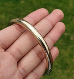 Brass Kara Stunning Chunky Round Smooth Sikh Kada Gold Tone Hindu Bangle T11 NEW