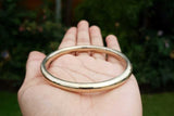 Brass Kara Stunning Chunky Round Smooth Sikh Kada Gold Tone Hindu Bangle T11 NEW