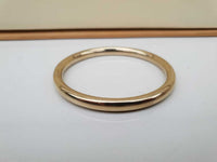 Brass Kara Stunning Chunky Round Smooth Sikh Kada Gold Tone Hindu Bangle T11 NEW