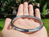 Stainless Steel Kara One Edge Sikh Kada Punjabi Traditional Singh Kaur Design F5 Bangle