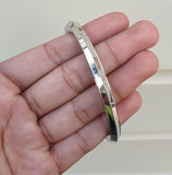 Stainless Steel Kara One Edge Sikh Kada Punjabi Traditional Singh Kaur Design F5 Bangle