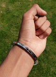 Stainless Steel Kara One Edge Sikh Kada Punjabi Traditional Singh Kaur Design F5 Bangle