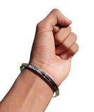 Stainless Steel Kara One Edge Sikh Kada Punjabi Traditional Singh Kaur Design F5 Bangle