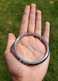 Stainless Steel Kara One Edge Sikh Kada Punjabi Traditional Singh Kaur Design F5 Bangle