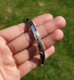 Stainless Steel Kara One Edge Sikh Kada Punjabi Traditional Singh Kaur Design F5 Bangle