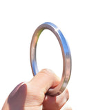Sarbloh Kara Pure Iron Sikh Kada One Edge Collar Kada Singh Kaur Khalsa Bangle K10G Unisex Gift Bracelet