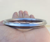 Sarbloh Kara Pure Iron Sikh Kada One Edge Collar Kada Singh Kaur Khalsa Bangle K10G Unisex Gift Bracelet
