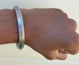 Sarbloh Kara Pure Iron Sikh Kada One Edge Collar Kada Singh Kaur Khalsa Bangle K10G Unisex Gift Bracelet