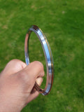 Stainless Steel Kara Brass Edge Kada Sikh Khalsa Bracelet Singh Kaur Bangle T13 Punjabi