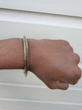 Stainless Steel Kara Brass Edge Kada Sikh Khalsa Bracelet Singh Kaur Bangle T13 Punjabi