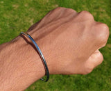 Chrome Plated Kara Silver Smooth Sikh Bracelet Singh Kaur Khalsa Bangle T14 NEW