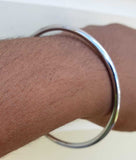Chrome Plated Kara Silver Smooth Sikh Bracelet Singh Kaur Khalsa Bangle T14 NEW