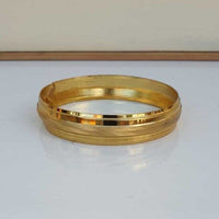 Sikh Kara Gold plated 22ct Look Wide Kada Singh Kaur Khalsa Religious Bangle T15