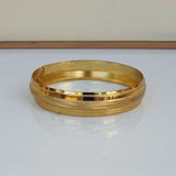 Sikh Kara Gold plated 22ct Look Wide Kada Singh Kaur Khalsa Religious Bangle T15